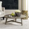 Safavieh Home Collection Malone Retro Mid-Century Light Oak and Brown Wood Coffee Table(Light Grey)