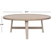 Safavieh Home Collection Malone Retro Mid-Century Light Oak and Brown Wood Coffee Table(Light Grey)