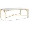 Safavieh Home Collection Maurice Gold Coffee Table
