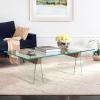 Safavieh Home Collection Modern Loft Glass Grey Coffee Table