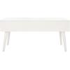 Safavieh Home Collection Mozart Mid-Century Distressed Grey 2-Drawer Rectangle Coffee Table(Distressed White)