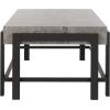 Safavieh Home Collection Oliver Dark Grey and Black Rectangular Contemporary Coffee Table
