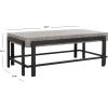 Safavieh Home Collection Oliver Dark Grey and Black Rectangular Contemporary Coffee Table