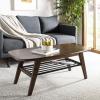Safavieh Home Collection Oren Dark Walnut 2 Tier Coffee Table