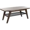 Safavieh Home Collection Oren Dark Walnut 2 Tier Coffee Table