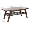 Safavieh Home Collection Oren Dark Walnut 2 Tier Coffee Table