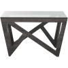 Safavieh Home Collection Radley Dark Grey Geometric Glass Top Square Coffee Table