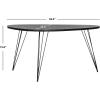 Safavieh Home Collection Rocco Retro Mid-Century Black Wood Coffee Table(Black)