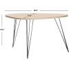 Safavieh Home Collection Rocco Retro Mid-Century Black Wood Coffee Table(Light Grey)