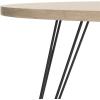 Safavieh Home Collection Rocco Retro Mid-Century Black Wood Coffee Table(Light Grey)