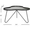 Safavieh Home Collection Roe White and Black Retro Mid Century Wood Coffee Table