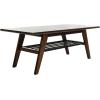 Safavieh Home Collection Seth Dark Walnut 2 Tier Coffee Table