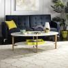 Safavieh Home Collection Woodruff White and Natural Coffee Table