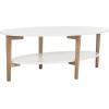 Safavieh Home Collection Woodruff White and Natural Coffee Table