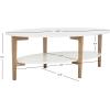 Safavieh Home Collection Woodruff White and Natural Coffee Table