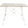 Safavieh Home Cyprus White Wash Top and White Leg Coffee Table
