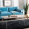 Safavieh Home Cyprus White Wash Top and White Leg Coffee Table