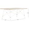 Safavieh Home Cyprus White Wash Top and White Leg Coffee Table
