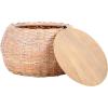 Safavieh Home Klarysa Natural White Wash Wood and Rattan Storage Coffee Table