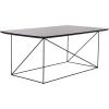 Safavieh Home Rylee Grey Sandstone and Black Rectangle Coffee Table(Grey / Black)