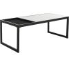 Safavieh Home Zuri White Faux Marble and Black Coffee Table