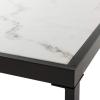 Safavieh Home Zuri White Faux Marble and Black Coffee Table