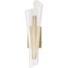 SAFAVIEH Couture – Fenric Acrylic Wall Sconce Light Fixture – Clear & Gold – Dimmable LED Wall Light with Adjustable Color Temperature, Modern Wall Lighting for Bedroom, Hallway (CTL1110A)(Clear/Gold)