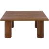 SAFAVIEH Furniture – Aramin Square Coffee Table – Walnut – Modern Living Room Table with Sculptural Legs for Living Room, Family Room, 39.4″ W x 39.4″ D x 17″ H (COF2307A)(Walnut)