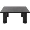 SAFAVIEH Furniture – Aramin Square Coffee Table – Walnut – Modern Living Room Table with Sculptural Legs for Living Room, Family Room, 39.4″ W x 39.4″ D x 17″ H (COF2307A)(Black)