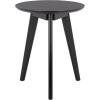 SAFAVIEH Furniture – Bahaus Round Accent Table – Walnut – Mid-Century Tripod Leg Design – Ideal for Living Room, Bedroom, 21.7″ W x 21.7″ D x 21.7″ H (ACC4300A)(Black)