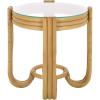 SAFAVIEH Furniture – Bilian Round Accent Table – Brown Rattan – Fully Assembled – Ideal for Living Room, Bedroom, 17.7″ W x 17.7″ D x 18″ H (ACC9900A)(Natural)