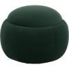 SAFAVIEH Furniture – Siara Round Storage Ottoman – Hunter Green Upholstered with Hidden Storage – Modern Footrest Stool for Living Room, Bedroom & Entryway, 24.2″ W x 24.2″ D x 17″ H (OTT3404C)(Hunter Green)