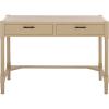 SAFAVIEH Home Collection – Filbert Desert Brown Writing Desk, 2-Drawer Traditional Desk, Classic Home Office Design (DSK5701G)(Sand)