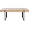 SAFAVIEH Home Collection – Klausner Sand & Black Coffee Table, Modern Rectangular Accent Table, Metal Frame Design (COF9308A)(Sand/Black)