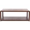 SAFAVIEH Home Collection – Omara Solid Wood Coffee Table with Lower Shelf, Modern Rectangular Living Room Table (COF2315C)(Walnut)