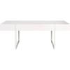 SAFAVIEH Home Collection – Tristan Rectangular Modern Coffee Table with Natural Wood Top & Black Metal Base, Industrial Minimalist Living Room Table (COF7000B)(White)