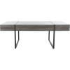 SAFAVIEH Home Collection – Tristan Rectangular Modern Coffee Table with Natural Wood Top & Black Metal Base, Industrial Minimalist Living Room Table (COF7000B)(Black)