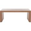 SAFAVIEH Home Collection – Woodrow Faux Travertine Coffee Table, Modern Minimalist Rectangular Design (COF7013B)(Natural Brown)