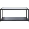 SAFAVIEH Home Collection Ackley Black Lower Shelf Living Room Coffee Table