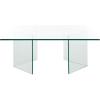 SAFAVIEH Home Collection Aerith Clear Tempered Glass Square Coffee Table, Ideal for Living Room, Office, Bedroom