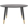 SAFAVIEH Home Collection Beck Mid-Century Modern Black/Gold Round Coffee Table