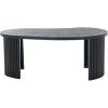 SAFAVIEH Home Collection Celane Walnut Brown Coffee Table(Black)