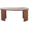 SAFAVIEH Home Collection Celane Walnut Brown Coffee Table(Walnut)