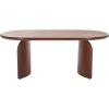 SAFAVIEH Home Collection Chakun Black Oval Top Coffee Table(Walnut)