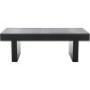 SAFAVIEH Home Collection Habana Walnut Brown Wood Coffee Table(Black)