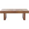 SAFAVIEH Home Collection Habana Walnut Brown Wood Coffee Table(Walnut)