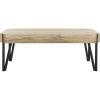 SAFAVIEH Home Collection Liann Black Stripe/Black Hairpin Leg Coffee Table(Multi/Brown)