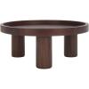 SAFAVIEH Home Collection Meek White Washed 3-Leg Round Coffee Table(Brown)