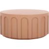 SAFAVIEH Home Collection Nikolaus Terracotta Round Coffee Table (Fully Assembled)(Terracotta)