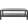 SAFAVIEH Home Collection Omara Black 1-Shelf Coffee Table(Black)